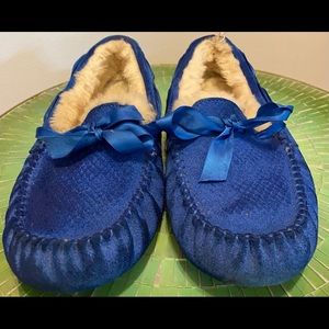 Royal Blue UGG moccasins size 7.5